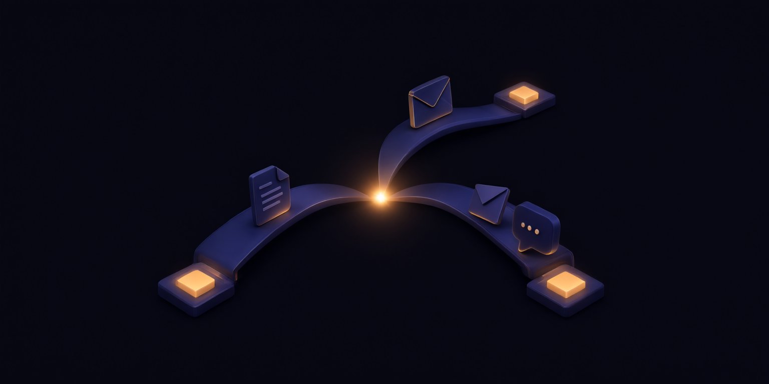 Abstract illustration of a complete sales funnel made of stacked layers