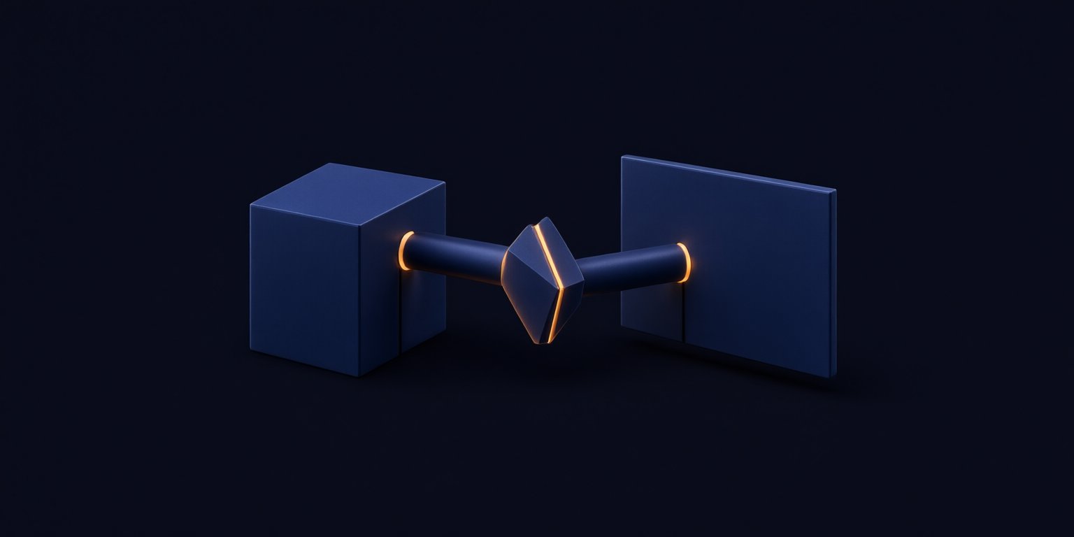 Abstract illustration of a complete sales funnel made of stacked layers
